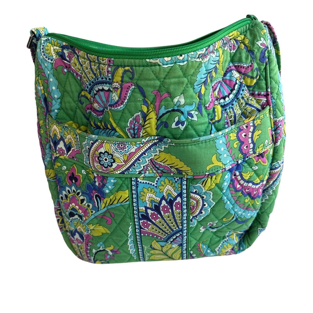 Vera Bradley (Green) Crossbody‎ Bag Women Small. (Slight Washwear)